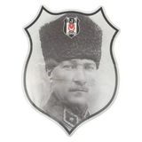 Beşiktaş Atatürk Arma Büyük Sticker 40X50cm Orijinal Lisanslı Ürün