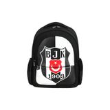 Beşiktaş Bjk 1903 Logo Desenli Suni Deri Okul Çantası