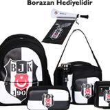 Beşiktaş BJK Lisanslı 5'li Okul Seti (Sırt Çantası + Beslenme Çantası + Kalemlik + Matara + Yemek Kabı) – Borazan Hediyeli