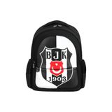 Beşiktaş Çocuk Lisanslı Baskılı 4 Bölmeli Fermuarlı Okul Sırt Çantası, Siyah
