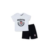 Beşiktaş Erkek Bebek Pijama Takımı Bisiklet Yaka Kısa Kol Reçme