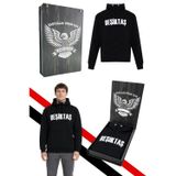 Beşiktaş Erkek Kapüşonlu Sweatshırt Lazer Kutu Hediyeli