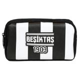 Beşiktaş İki Gözlü Erkek Çocuk 1903 Baskılı Siyah - Beyaz Okul Kalem Çantası/Kalemlik - 26360