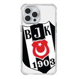 Beşiktaş Iphone 13 Pro Max Uyumlu Büyük Logo Telefon Kılıfı Siyah