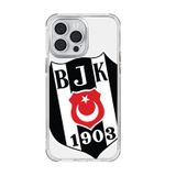 Beşiktaş Iphone 14 Pro Max Uyumlu Beşiktaş Büyük Logo Telefon Kılıfı Siyah