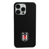 Beşiktaş Iphone 15 Pro Uyumlu Logo Telefon Kılıfı Siyah