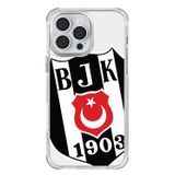 Beşiktaş Iphone 16 Pro Max Uyumlu Büyük Logo Telefon Kılıfı Şeffaf