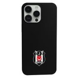 Beşiktaş Iphone 16 Pro Uyumlu Logo Siyah Telefon Kılıfı Siyah