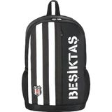 Beşiktaş Laptop Bölmeli 3 Bölmeli Tribün Çubuklu Okul Sırt Çantası Siyah (25301) - 1 Adet