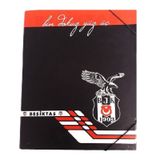 Beşiktaş Lastikli Karton Klasör Mor Ajans
