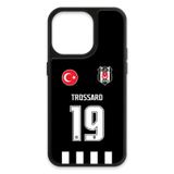 Beşiktaş Leandro Trossard Forma iPhone 14 Pro Kılıf (Cam) - Lisanslı Orijinal