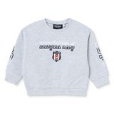 Beşiktaş Lisans Sweatshirt - Gri Melanj