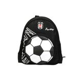 Beşiktaş Lisanslı 3D Futbol Topu Baskılı Anaokulu Çantası - 2 Bölmeli Küçük Boy Sırt Çantası