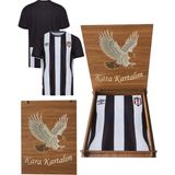 Beşiktaş Lisanslı Çubuklu Forma 24/25 Sezon Hediyelik Ahşap Kutulu Kara Kartalım - 11 - 12 Yaş - Siyah - Beyaz