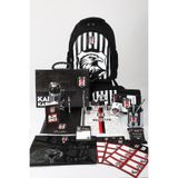 Beşiktaş Lisanslı Full Kırtasiye Seti 3D Kartal Büyük Boy Okul,Saplı Klasör Ve Kalem Çantası,Beslenme Kabı,Matara Seti