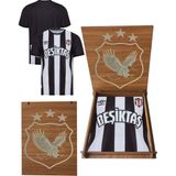 Beşiktaş lisanslı kartal ahşap kutulu çubuklu forma - Siyah - Beyaz