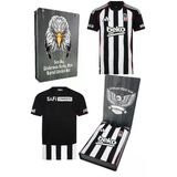 Beşiktaş Orijinal 25/26 Siyah Beyaz Çubuklu Forma Bjk Kartal Baskılı Hediyelik Ahşap Kutulu
