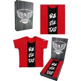 Beşiktaş Orijinal Bebek T-Shirt Hediyelik Ahşap Kutulu - 3 - 6 Ay - Kırmızı