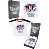 Beşiktaş Orijinal Beyaz Bebek T-Shirt Hediyelik Ahşap Kutulu - 6 - 9 Ay