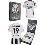 Beşiktaş Orijinal Kişiye Özel 24-25 Beyaz Forma Kartal Baskılı Ahşap Kutulu
