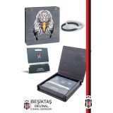 Beşiktaş Orijinal Lisanslı 2'li Silikon Çocuk Bileklik Kartal Baskılı Hediyelik Ahşap Kutulu