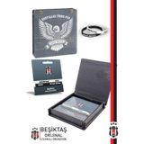 Beşiktaş Orijinal Lisanslı 2'li Siyah-Beyaz Silikon Çocuk Bileklik Hediyelik Ahşap Kutulu