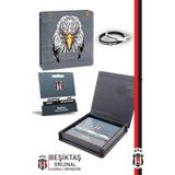 Beşiktaş Orijinal Lisanslı 2'li Siyah-Beyaz Silikon Yetişkin Bileklik Kanarya Baskılı Ahşap Kutulu