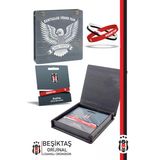 Beşiktaş Orijinal Lisanslı 3'lü BJK Silikon Bileklik Hediyelik Ahşap Kutulu