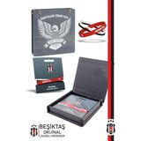Beşiktaş Orijinal Lisanslı 3'lü BJK Silikon Çocuk Bileklik Hediyelik Ahşap Kutulu
