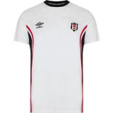Beşiktaş Orijinal Lisanslı Antrenman Beyaz Bisiklet Yaka T-Shirt