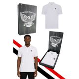 Beşiktaş Orijinal Lisanslı Beyaz Polo T-Shirt Lazer Kutu Hediyeli