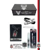 Beşiktaş Orijinal Lisanslı Kalem Bileklik Bloknot Hediyelik Set - Siyah