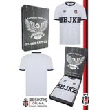 Beşiktaş Orijinal Lisanslı Nostalji Beyaz Bjk Çocuk Forma Kişiye Özel Hediyelik Ahşap Kutu