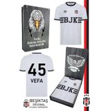 Beşiktaş Orijinal Lisanslı Nostalji Beyaz Bjk Kişiye Özel Çocuk Forma Hediyelik Ahşap