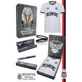 Beşiktaş Orijinal Lisanslı Nostalji Beyaz Çocuk Forma + Bileklik + Uçlu Kalem Set Hediyelik Set
