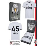 Beşiktaş Orijinal Lisanslı Nostalji Beyaz Kişiye Özel BJK Çocuk Forma Hediyelik Ahşa