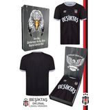 Beşiktaş Orijinal Lisanslı Nostalji Siyah Çocuk Forma Bjk Kartal Baskılı Hediyelik Ahşap Kutu