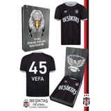 Beşiktaş Orijinal Lisanslı Nostalji Siyah Kişiye Özel BJK Çocuk Forma Hediyelik Ahşap