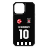 Beşiktaş Orkun Kökçü Forma iPhone 13 Pro Max Kılıf (Cam) - Lisanslı Orijinal