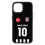 Beşiktaş Orkun Kökçü Forma iPhone 15 Kılıf (Cam) - Lisanslı Orijinal