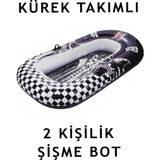 Beşiktaş Şişme Deniz Botu Lisanslı Taraftar Bot Beşiktaş 2 Kişilik 190 x 144 cm / Kürek Takımıyla Birlikte