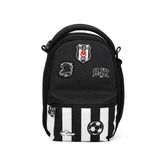 Beşiktaş Siyah Erkek Çocuk Beslenme Çantası 26377-BEŞİKTAŞ DOKUMA ETİKET VE BAS