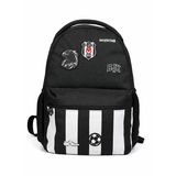 Beşiktaş Siyah Erkek Çocuk Sırt Çantası 26375-BEŞİKTAŞ DOKUMA ETİKET VE BAS