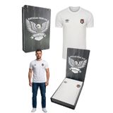 Beşiktaş Umbro Antrenman Beyaz Pamuklu T-Shirt LAZER KUTU HEDİYELİ
