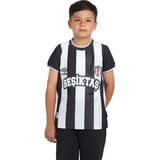 Beşiktaş Umbro Lisanslı Çubuklu Çocuk Forma - Siyah - Beyaz - 7 - 8 Yaş