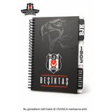 Beşiktaş VİVENCA İLE YENİ SEZON LİSANSLI KARTON KAPAK AYRAÇLI SPİRALLİ PLANLAYICI NOT DEFTERİ