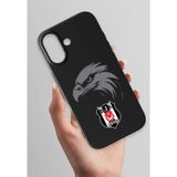 Beşiktaş x Dekomus Lisanslı Beşiktaş Iphone 17 Kartal Arma Siyah Silikon Telefon Kılıfı "Dekomus Cep Defteri Hediyeli"