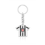 Beşiktaş x Dekomus Lisanslı Çubuklu Forma Metal Anahtarlık "Dekomus Cep Defteri Hediyeli"