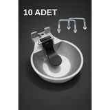 besimarket Alüminyum Kırılmaz Hayvan Suluğu (10 adet) - 2.5 litre - Büyükbaş Hayvan Suluğu - İnek Suluğu