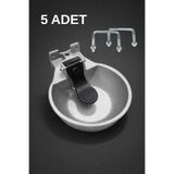 besimarket Alüminyum Kırılmaz Hayvan Suluğu (5 adet) - 2.5 litre - Büyükbaş Hayvan Suluğu - İnek Suluğu